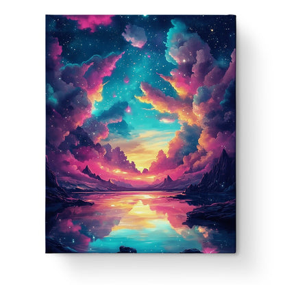 Cosmic Sunset Serenity - Galaxies - Judy Paint