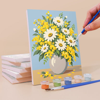 Cottage Flower Vases mini painting set
