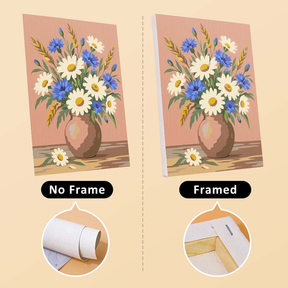 No frame vs. framed canvas