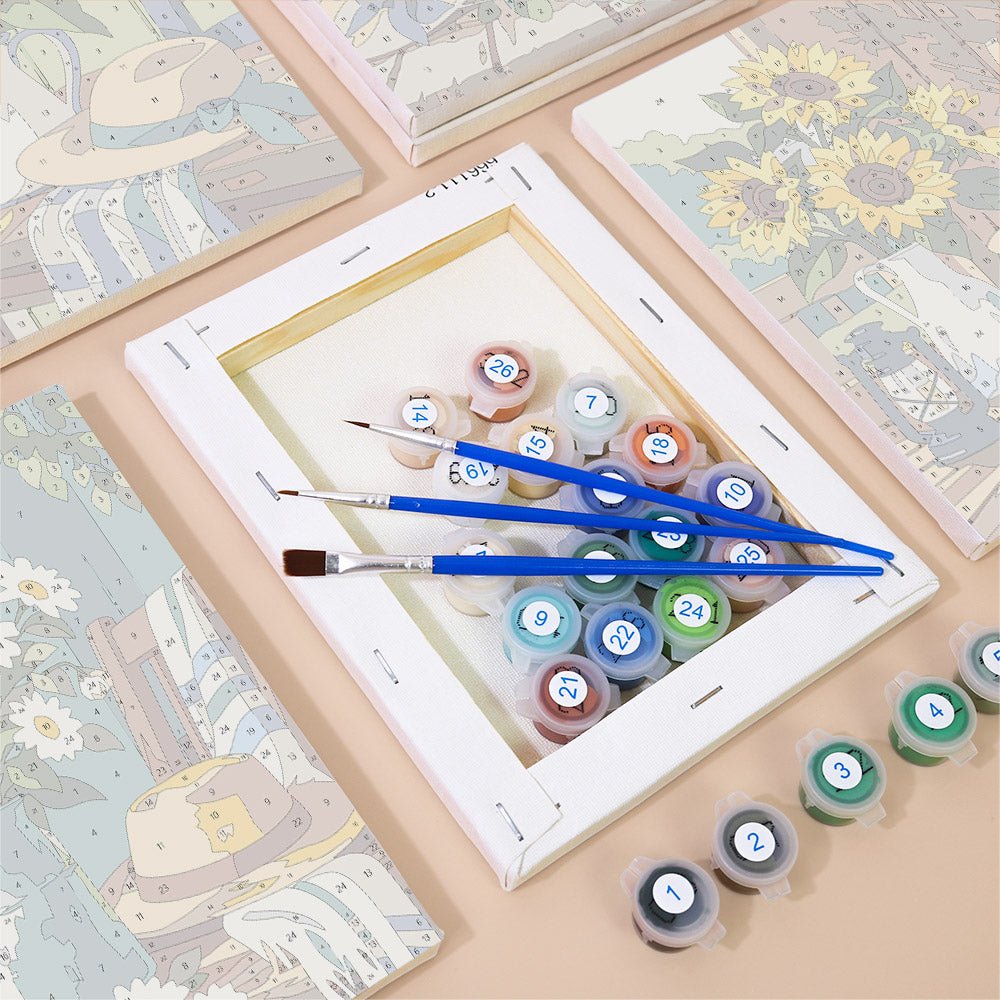 Country Sunflowers mini painting set