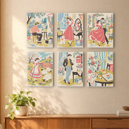 Countryside Romance mini painting set
