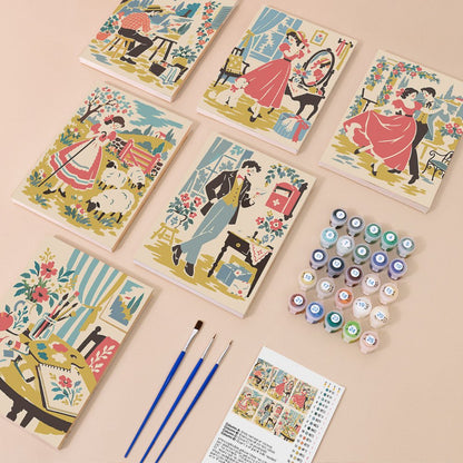 Everything in the Countryside Romance mini painting kit