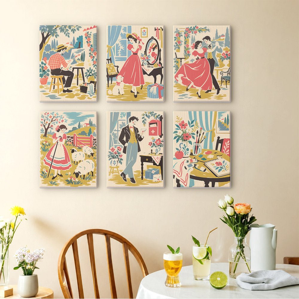 Countryside Romance mini painting set