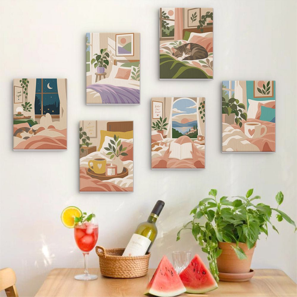Cozy Bedroom Corners mini painting set