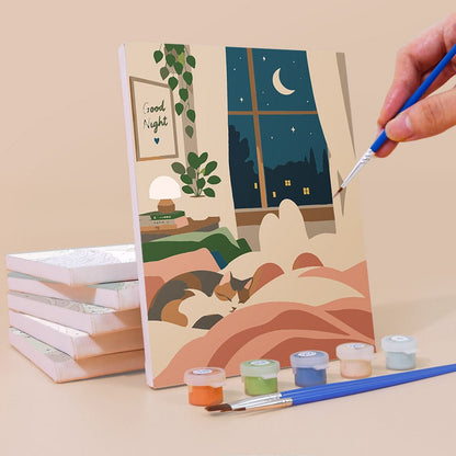 Cozy Bedroom Corners mini painting set