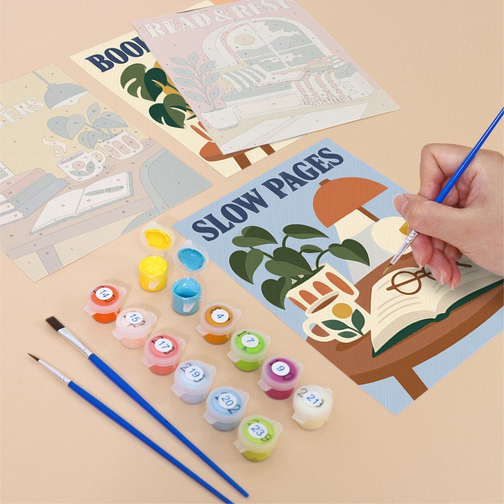 Cozy Chapters mini painting set