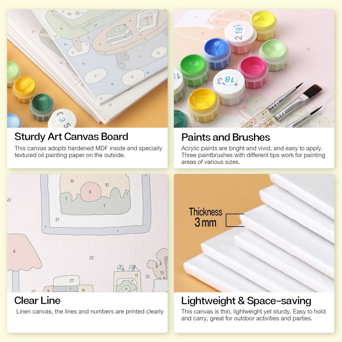 Cozy Corners – Set of 6 Mini Paintings - Judy Paint