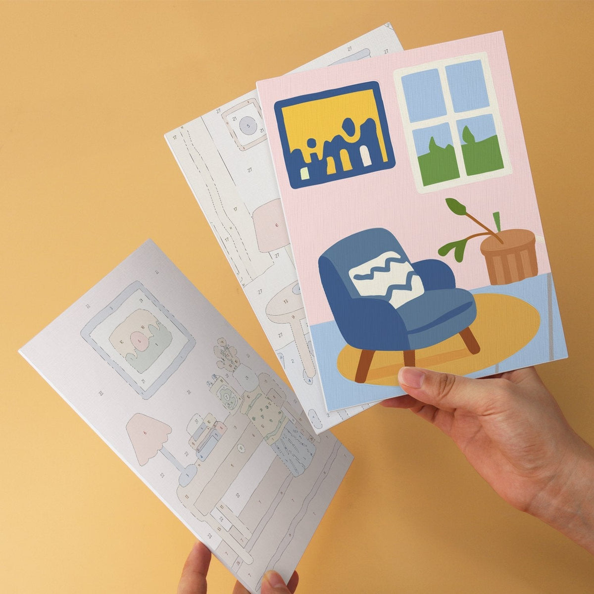 Cozy Corners – Set of 6 Mini Paintings - Judy Paint