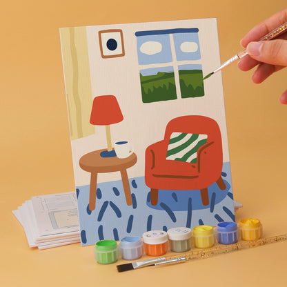Cozy Corners – Set of 6 Mini Paintings - Judy Paint