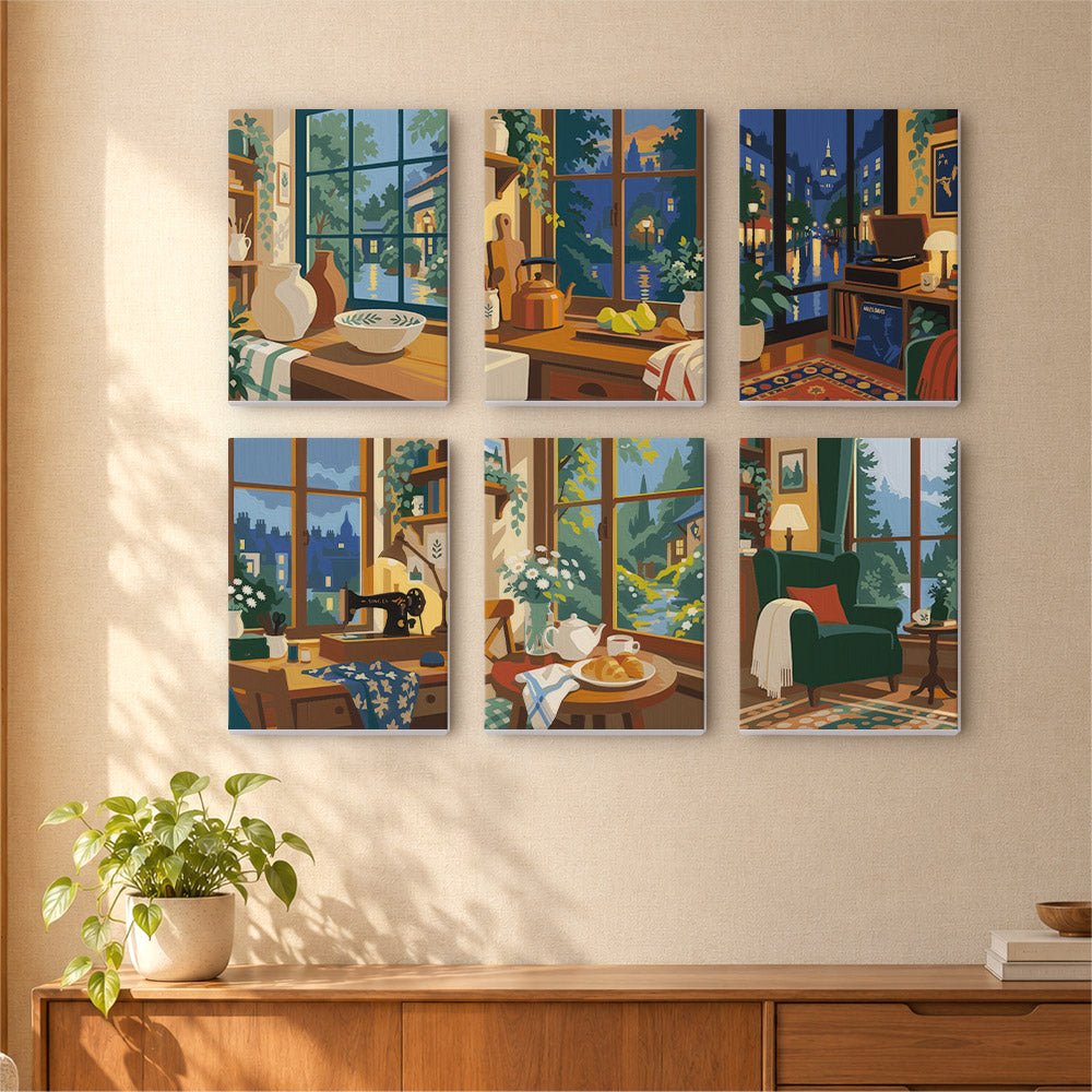 Cozy Window Nooks mini painting set