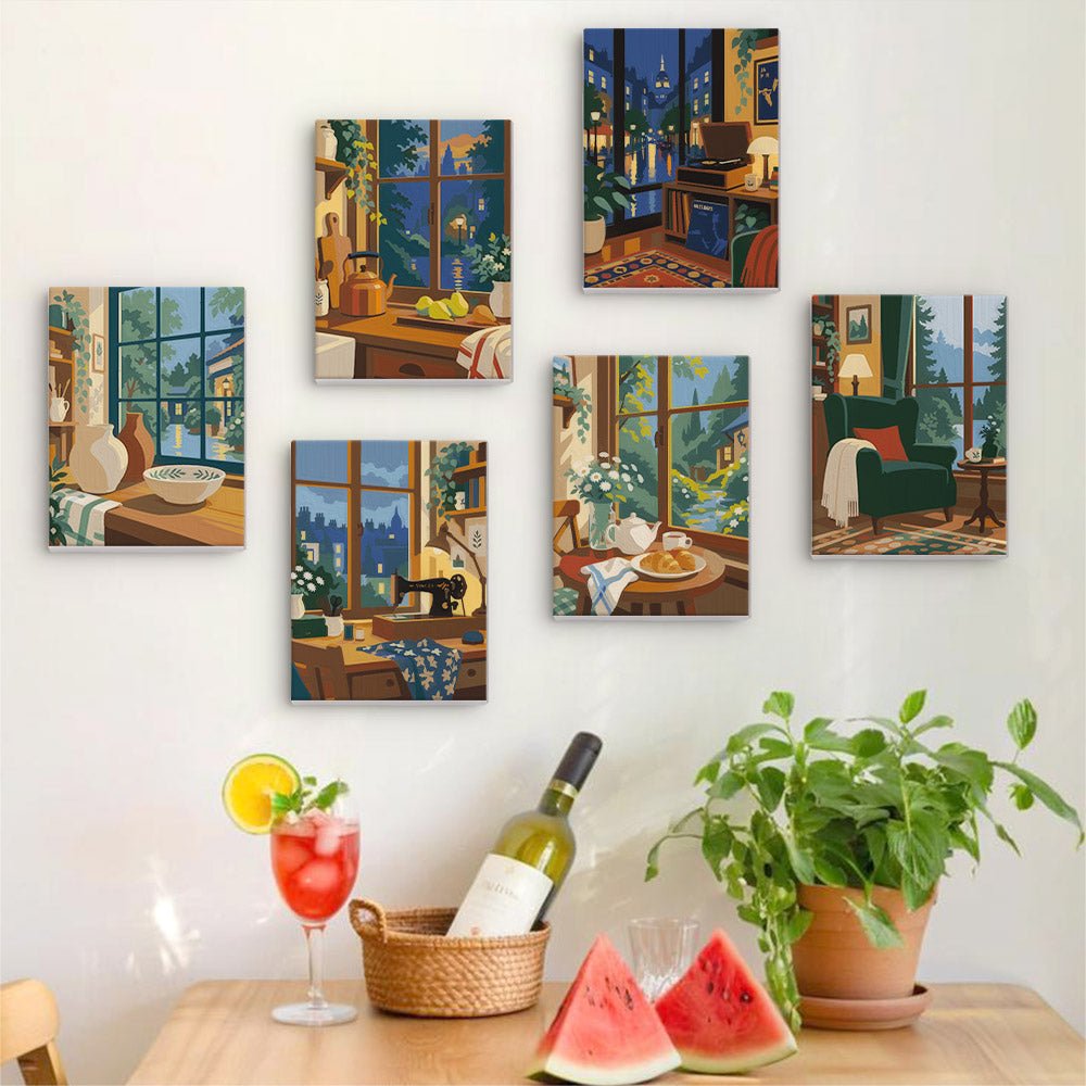 Cozy Window Nooks mini painting set