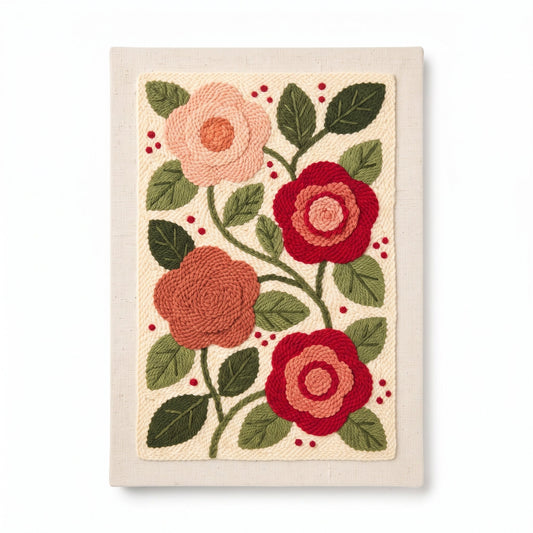 Crimson Rose Garden - Vertical Edition - Judy Paint