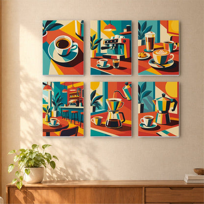 Cubist Coffee mini painting set