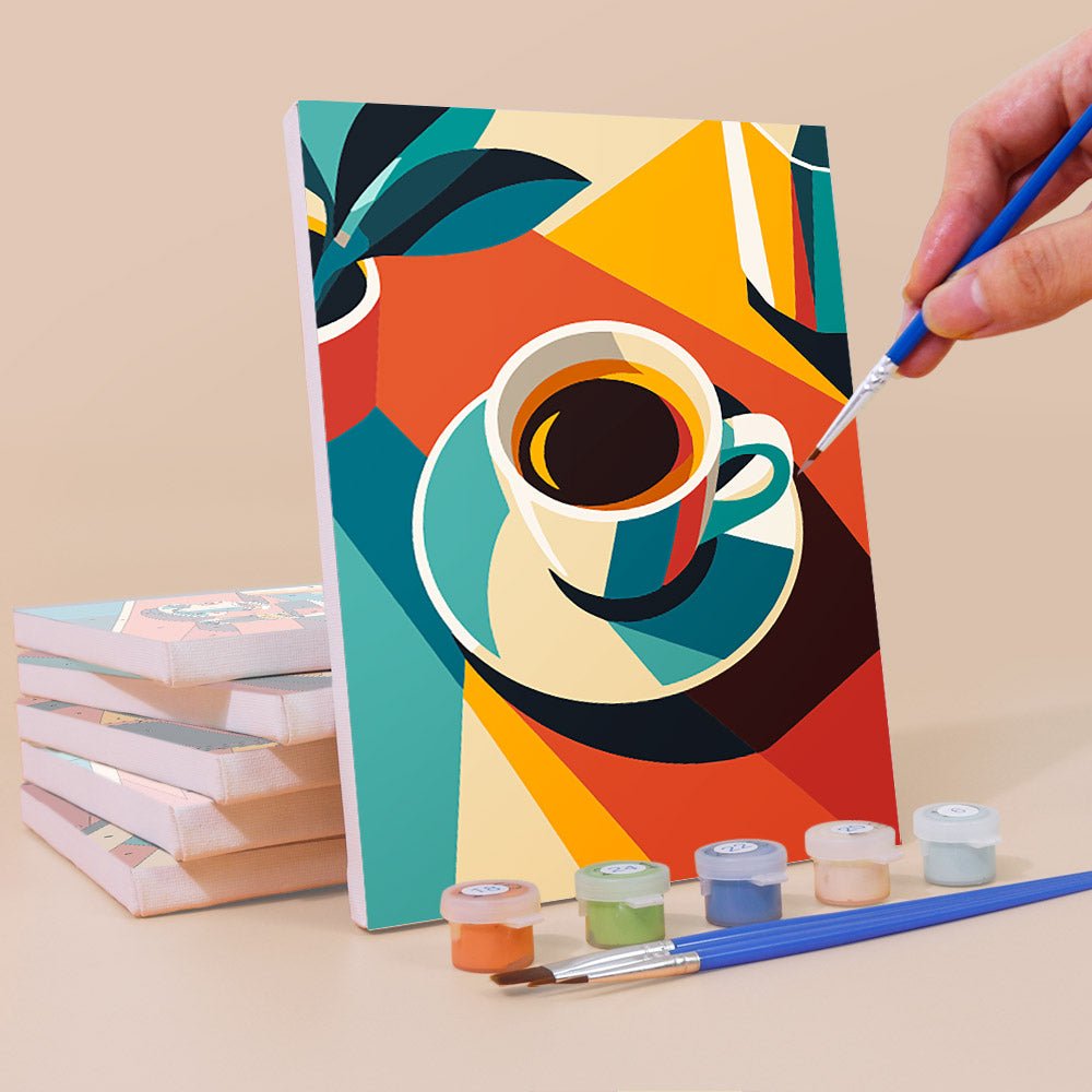 Cubist Coffee mini painting set