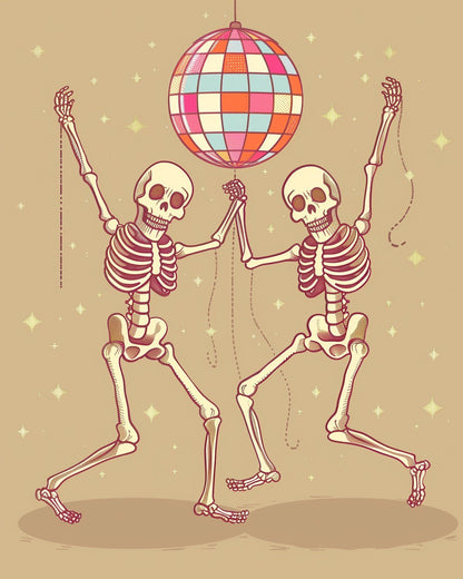 Dancing Bones - Skeleton - Judy Paint