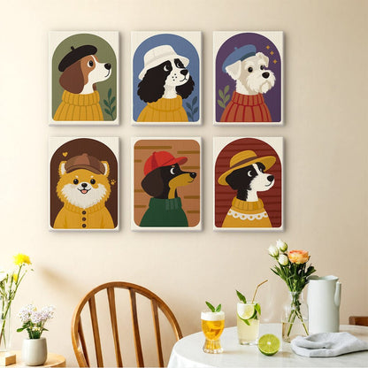 Dapper Dogs mini painting set