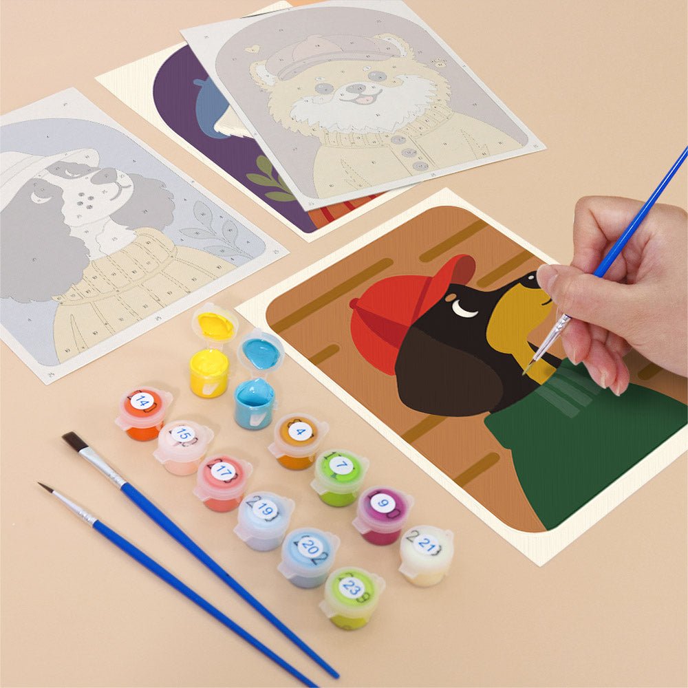 Dapper Dogs mini painting set