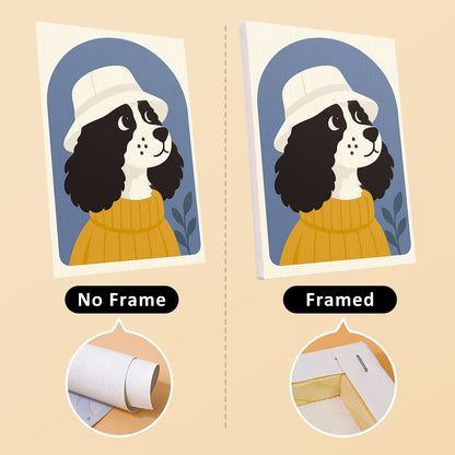 No frame vs. framed canvas