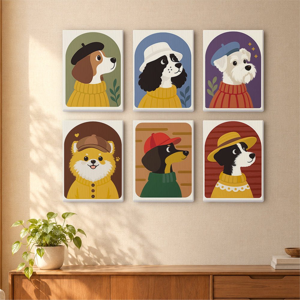 Dapper Dogs mini painting set