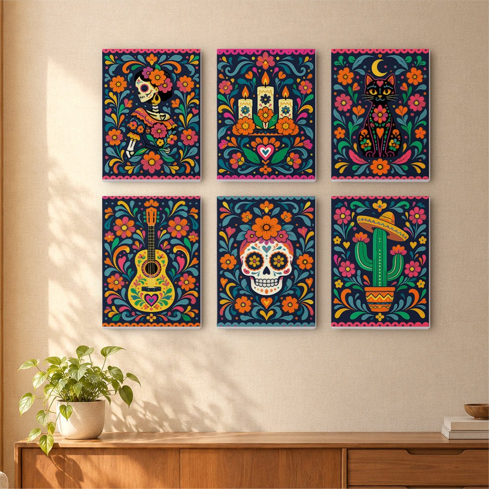 Day of the Dead mini painting set