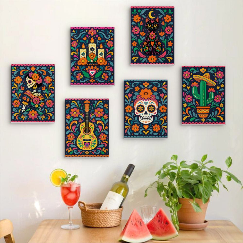 Day of the Dead mini painting set