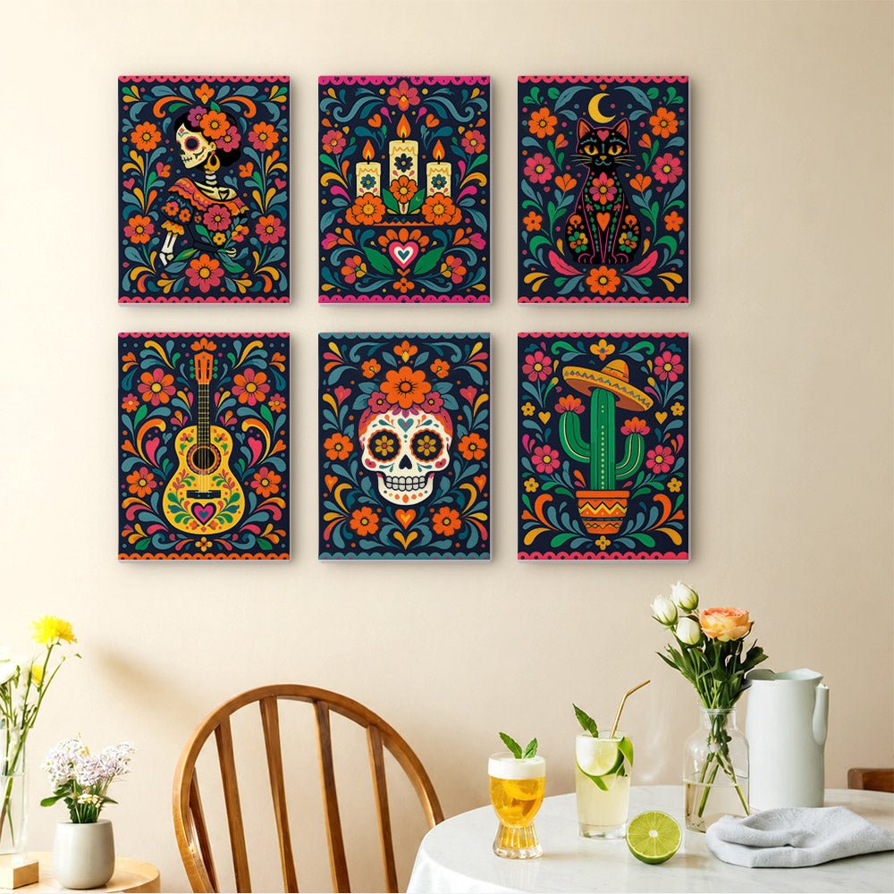 Day of the Dead mini painting set