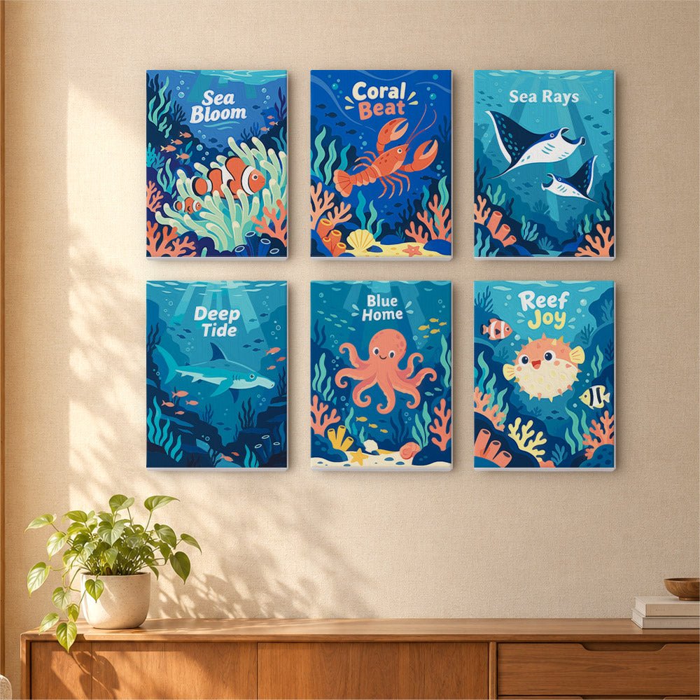Deep Blue Reef mini painting set