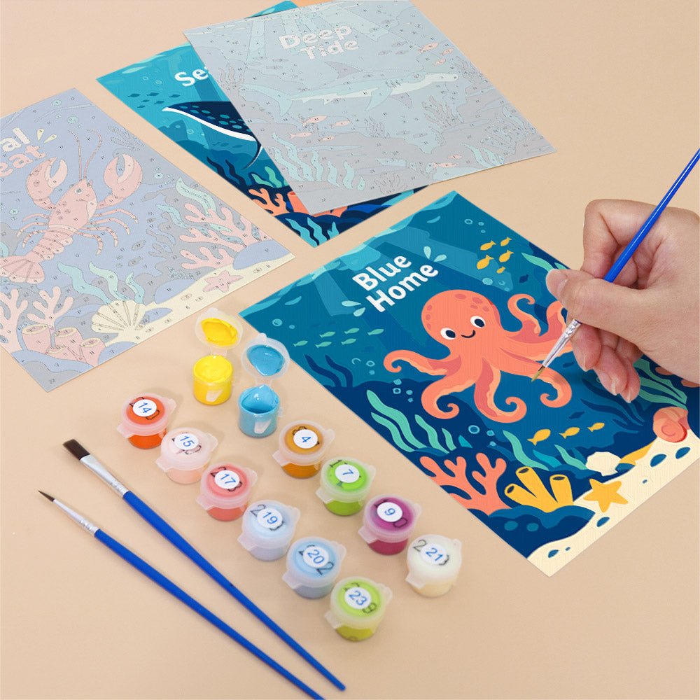 Deep Blue Reef mini painting set