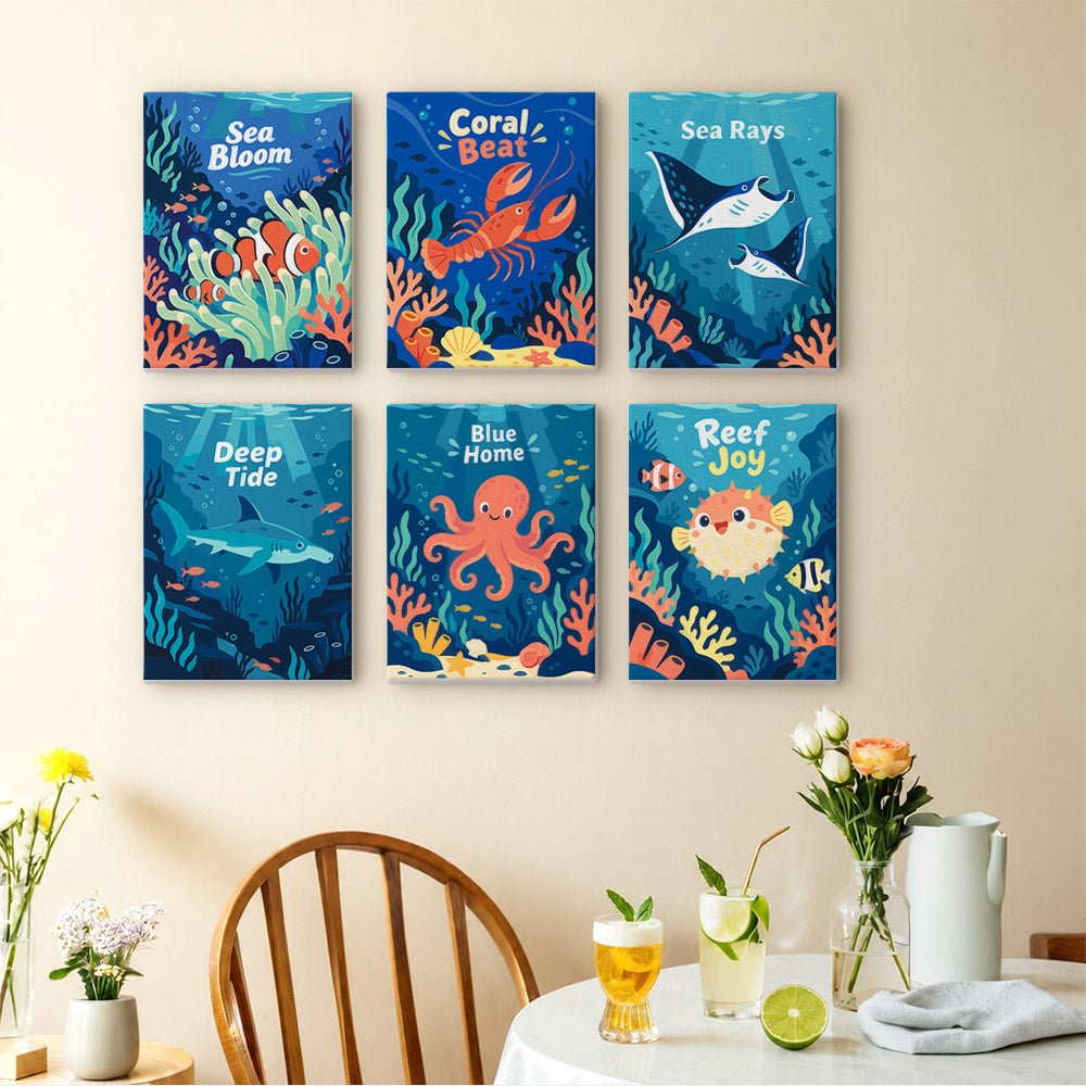 Deep Blue Reef mini painting set
