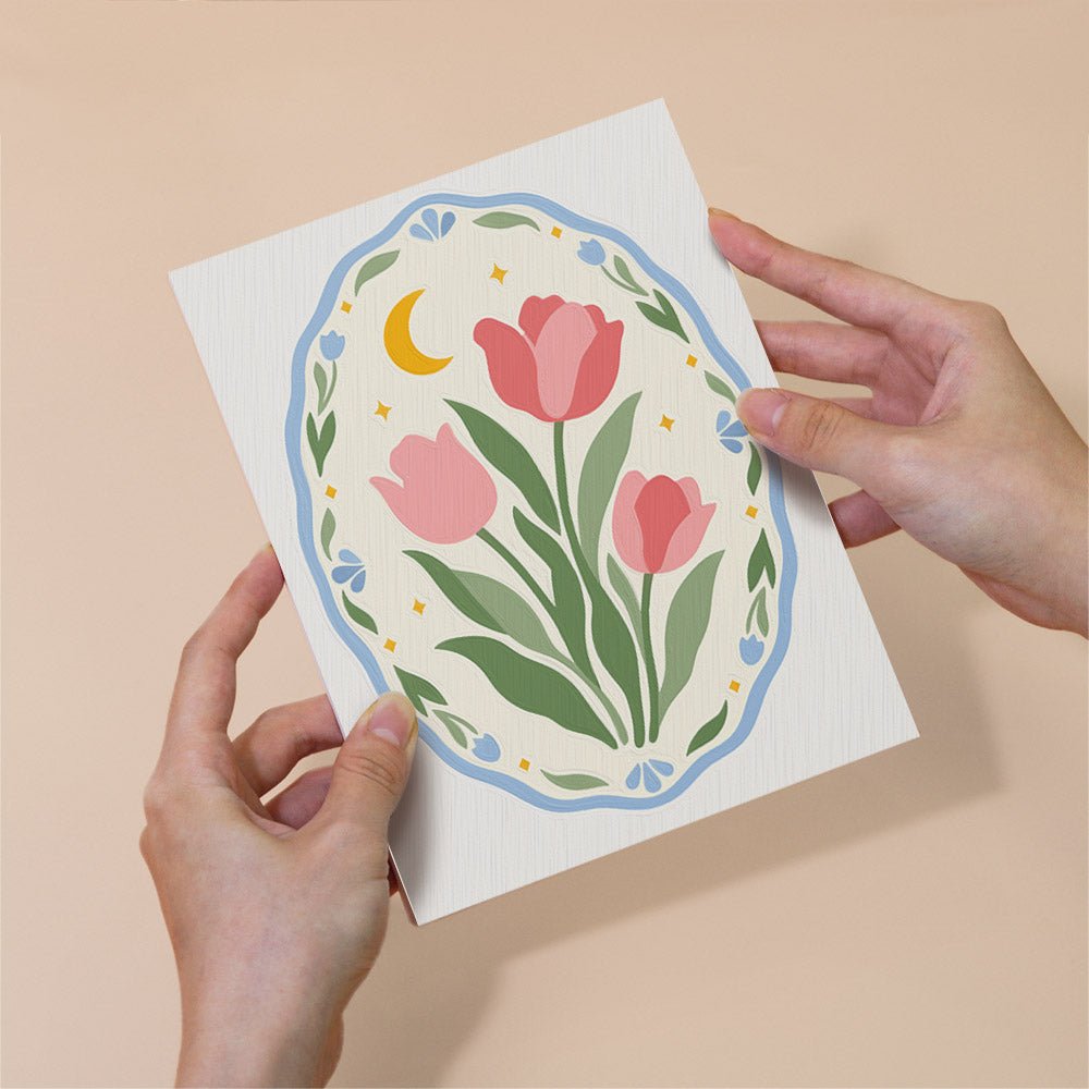Delft Blue Florals mini painting set