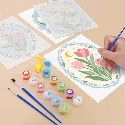 Delft Blue Florals mini painting set