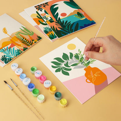 Desert Botanicals – Set of 6 Mini Paintings - Judy Paint