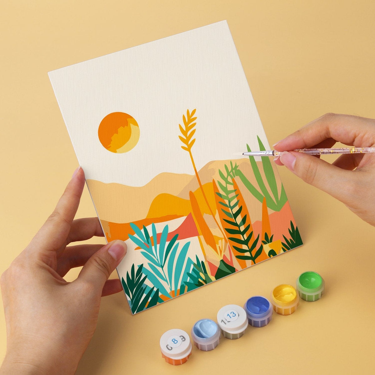 Desert Botanicals – Set of 6 Mini Paintings - Judy Paint