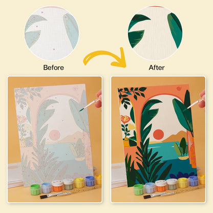 Desert Botanicals – Set of 6 Mini Paintings - Judy Paint