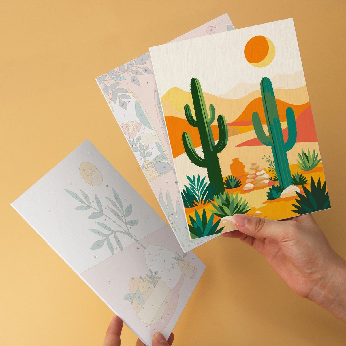 Desert Botanicals – Set of 6 Mini Paintings - Judy Paint