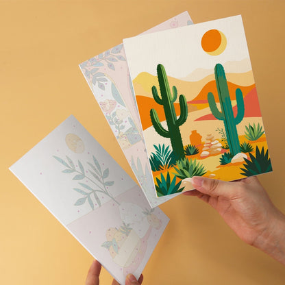 Desert Botanicals – Set of 6 Mini Paintings - Judy Paint