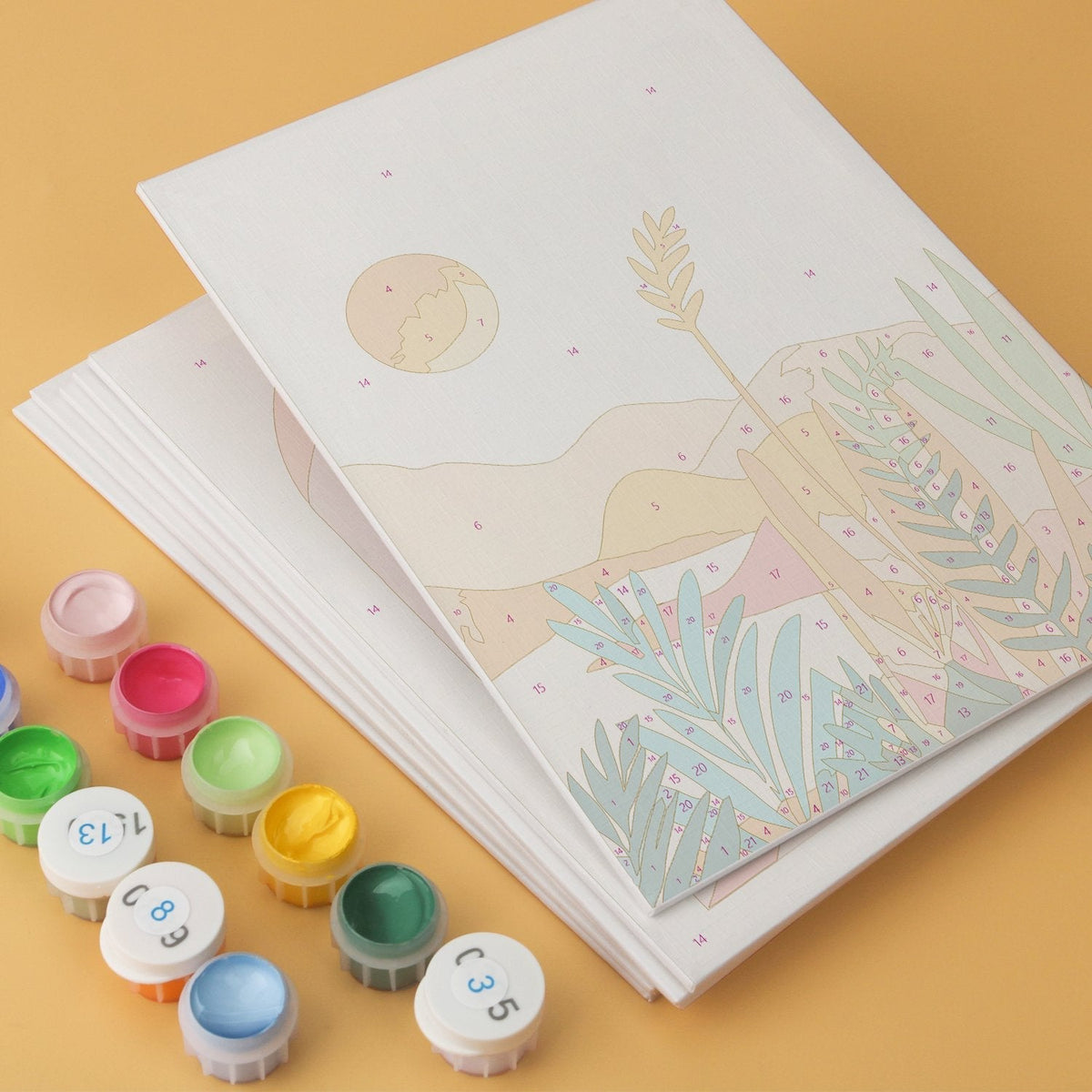 Desert Botanicals – Set of 6 Mini Paintings - Judy Paint