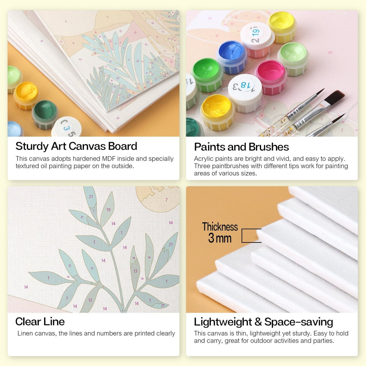 Desert Botanicals – Set of 6 Mini Paintings - Judy Paint