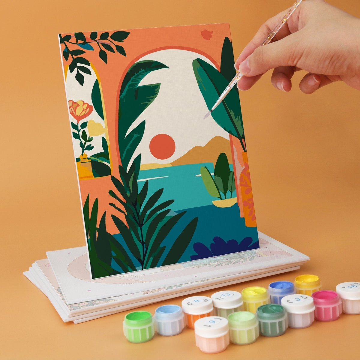 Desert Botanicals – Set of 6 Mini Paintings - Judy Paint
