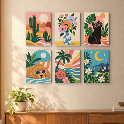 Desert Cat Dreams mini painting set