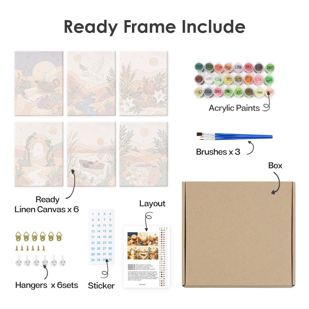 What's included with the framed canvas version