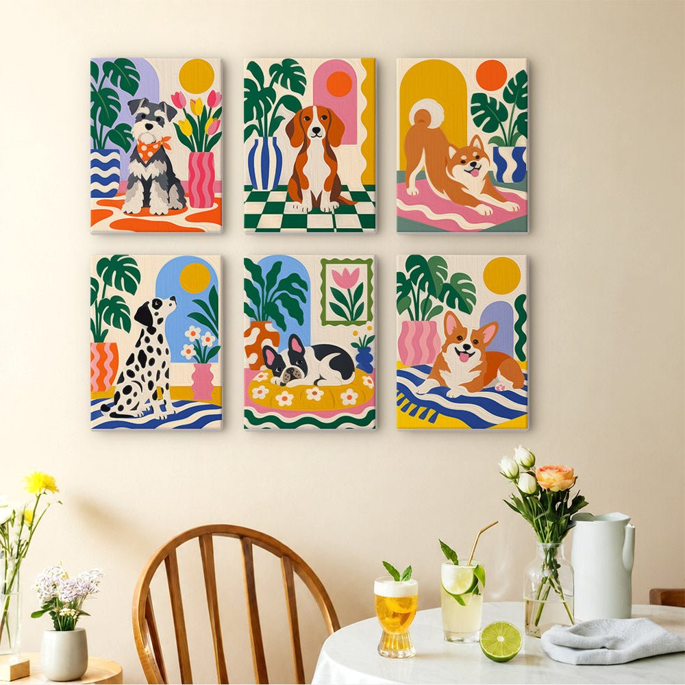 Dogs at Home mini painting set
