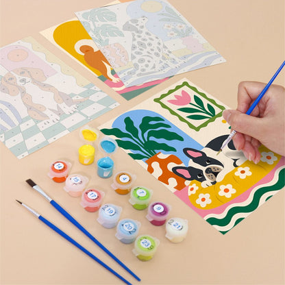Dogs at Home mini painting set