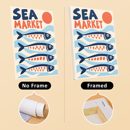 No frame vs. framed canvas