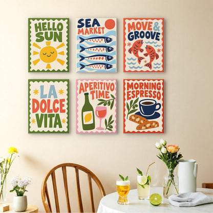 Dolce Vita Posters mini painting set