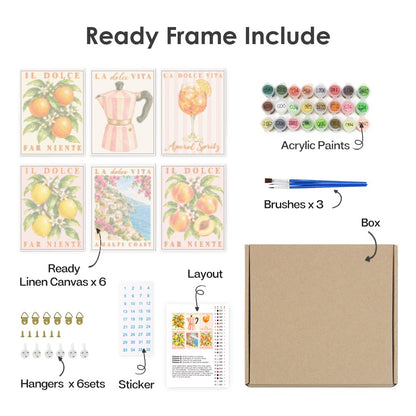 What's included with the framed canvas version