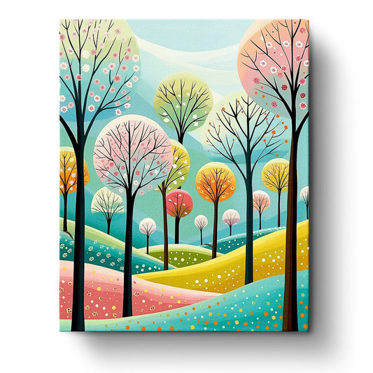 Dreamy Forest Landscape - Bohemian Vibes - Judy Paint