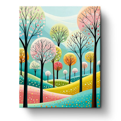 Dreamy Forest Landscape - Bohemian Vibes - Judy Paint