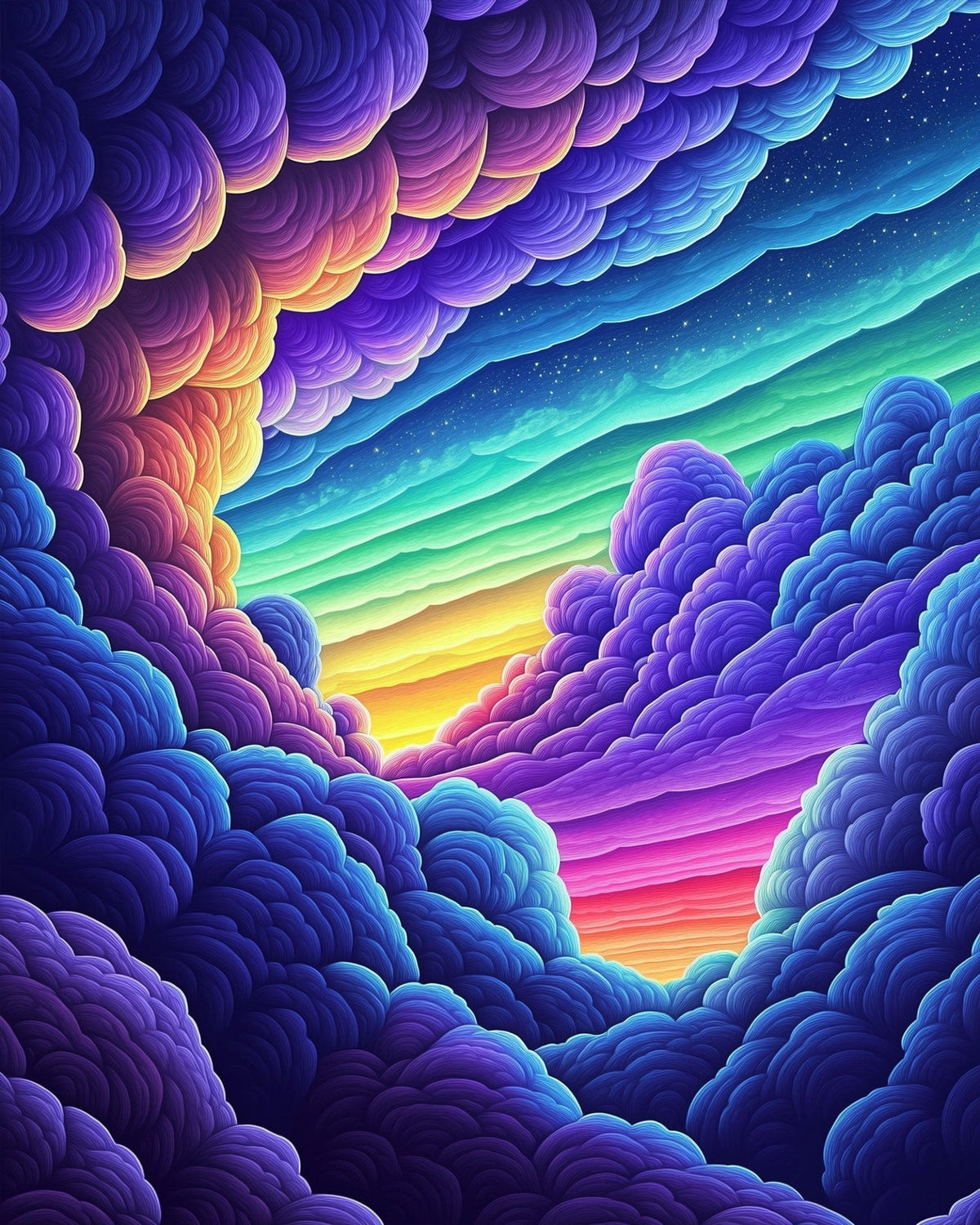 Dreamy Galaxy Clouds - Galaxies - Judy Paint