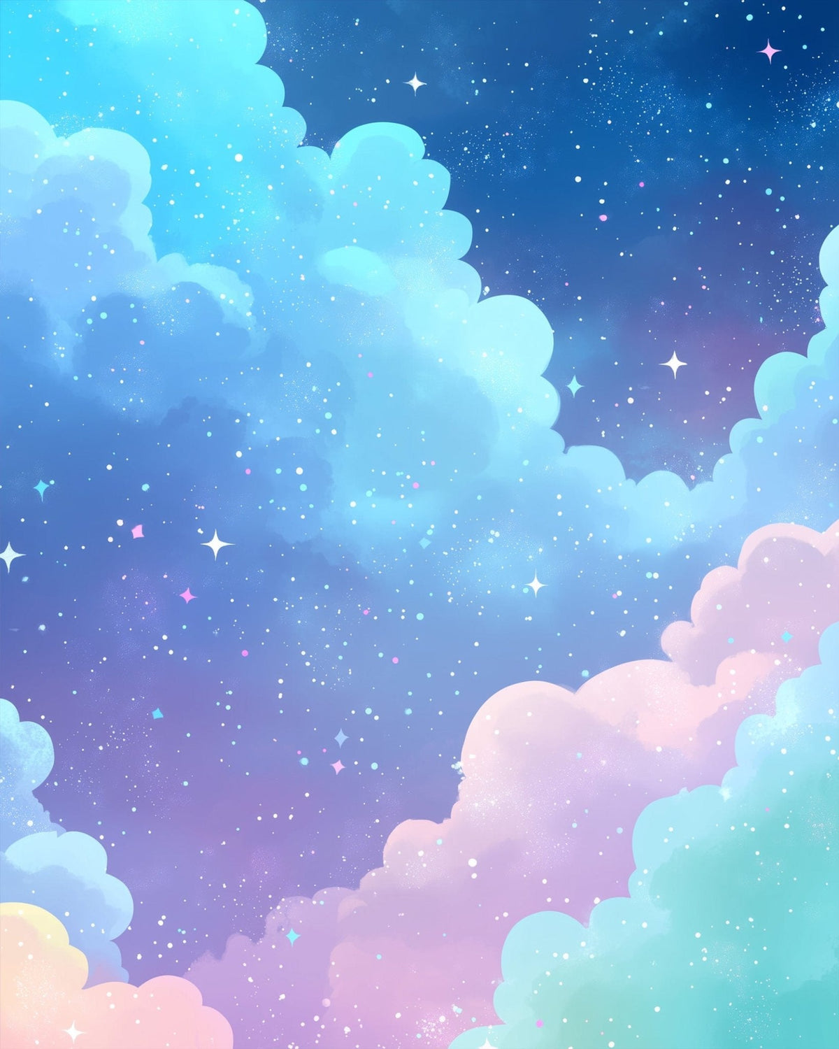 Dreamy Galaxy Clouds - Galaxies - Judy Paint